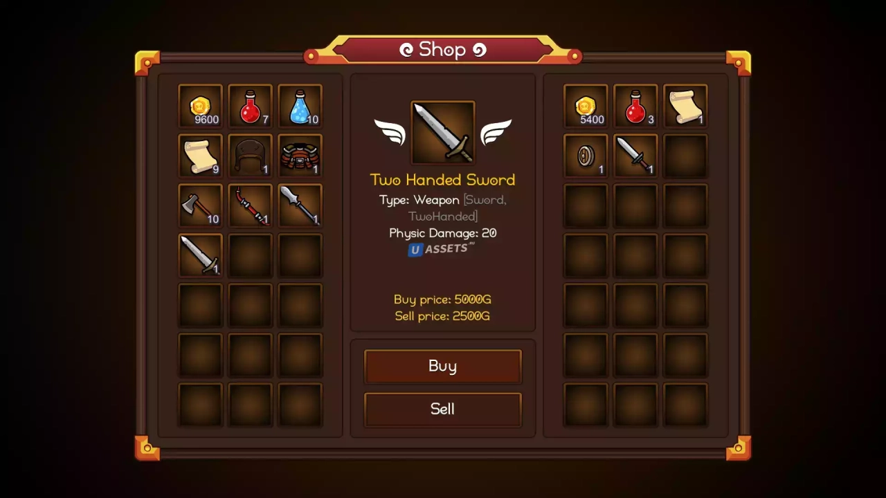 Screenshot #1 - Fantasy Inventory System