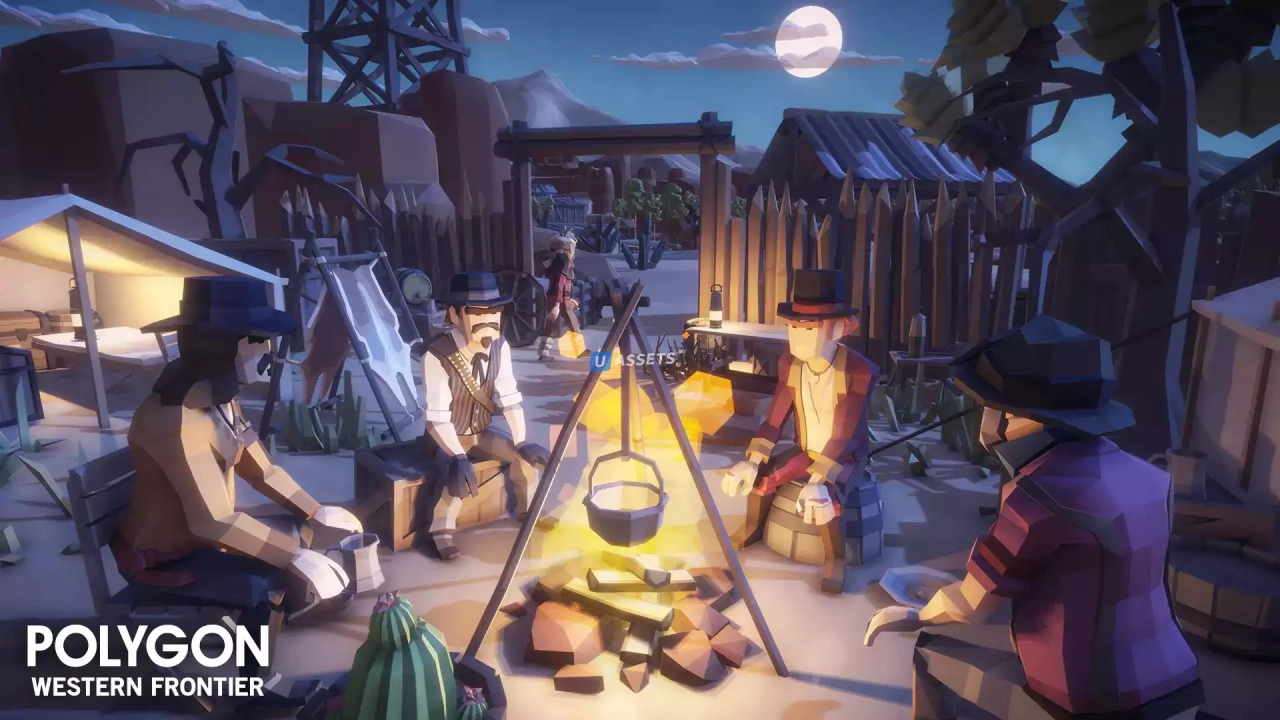 Screenshot #2 - POLYGON Western Frontier - Low Poly 3D Art by Synty