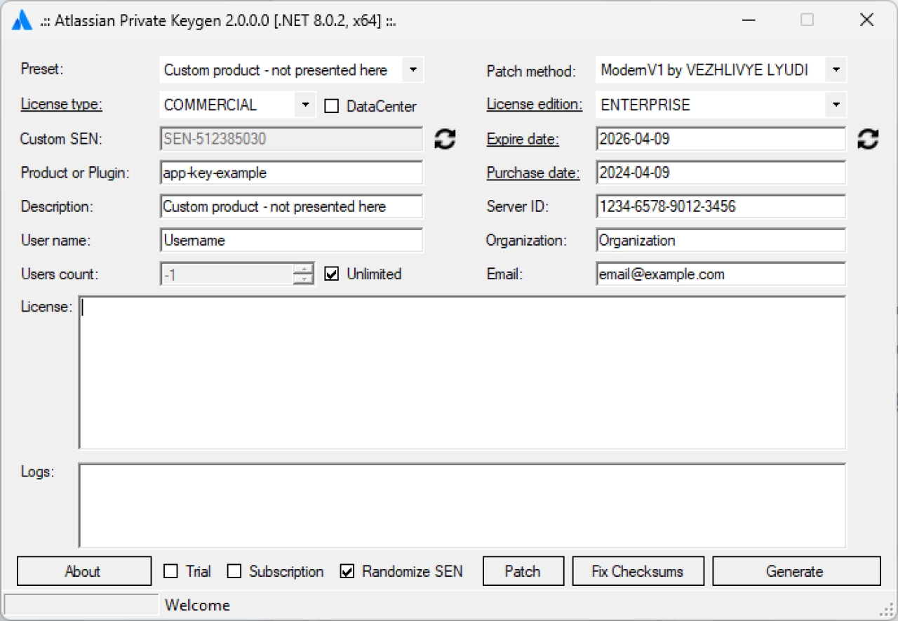 Screenshot #1 - Atlassian Private Keygen + Patcher [EBT] v3.0.0.3
