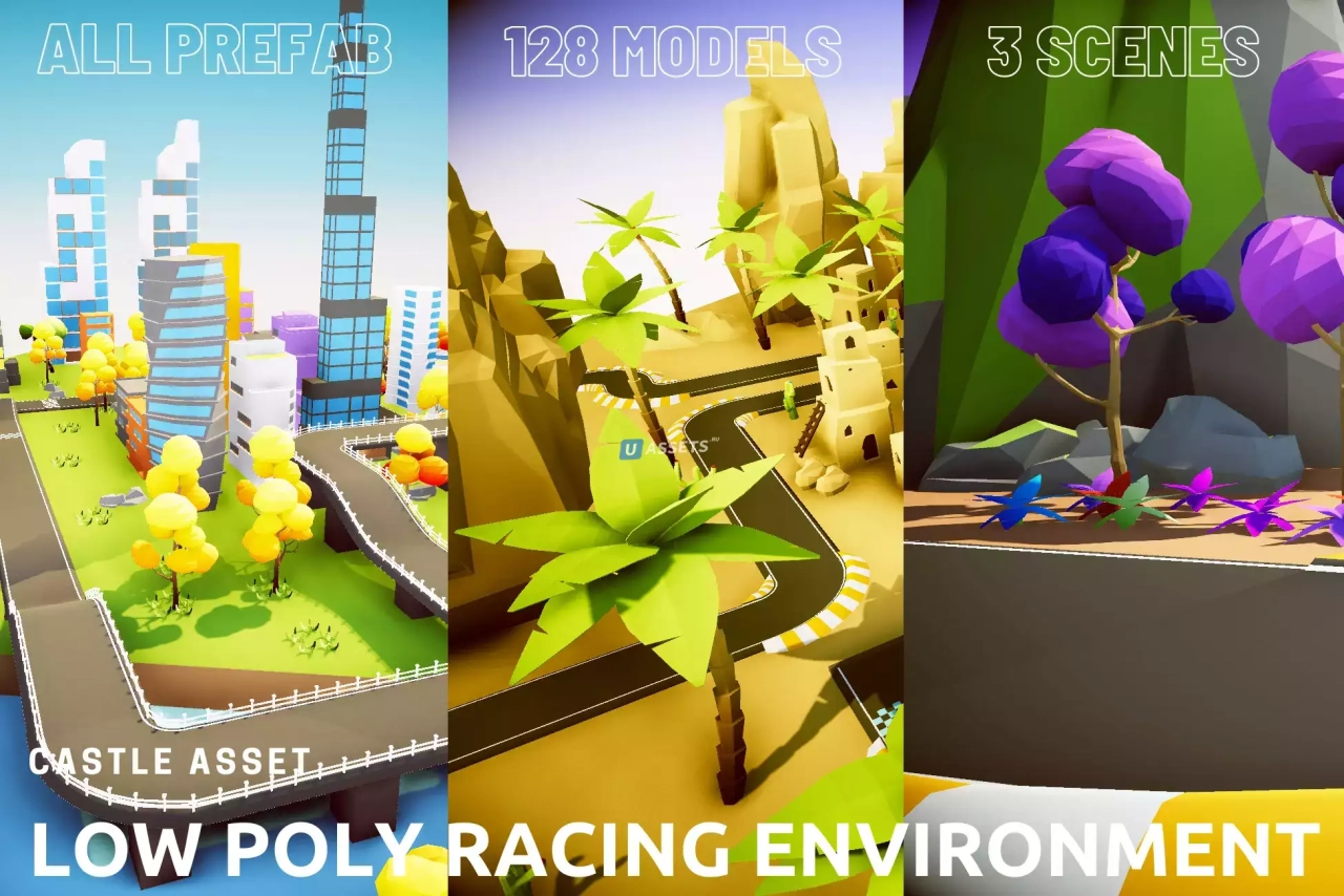 Screenshot #1 - Low Poly Racing Environment