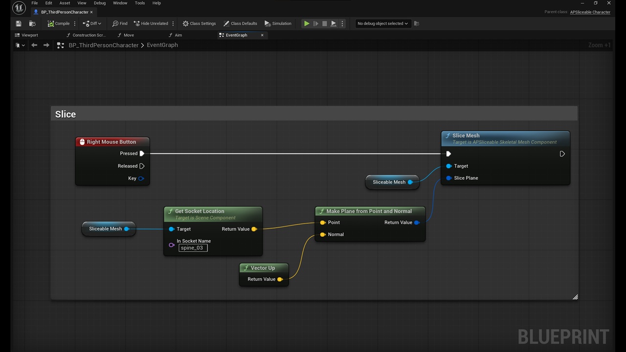 Screenshot #3 - Slice Skeletal Mesh v0.1 (5.6) for Unreal Engine
