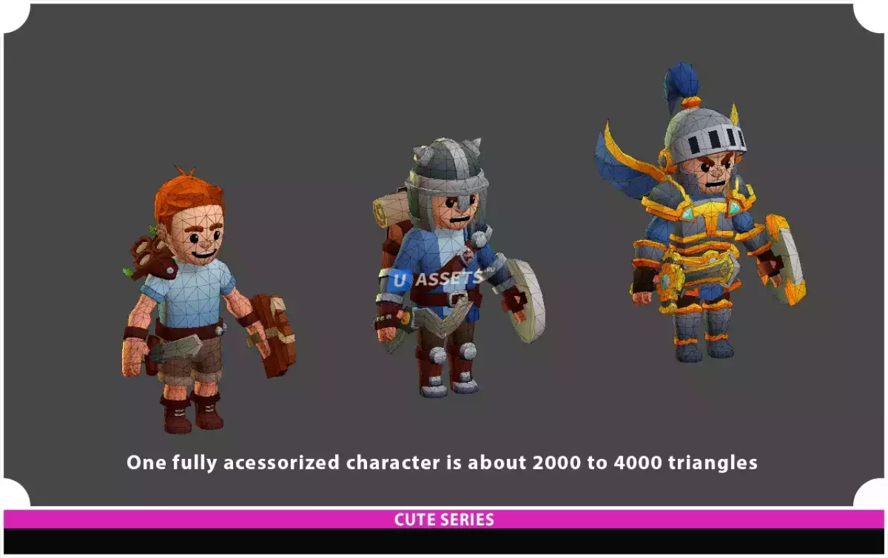 Screenshot #1 - Male Knight Modular Pack 01 Cute Series