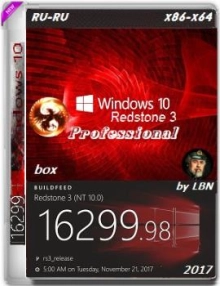 Windows 10 Pro 1709 16299.98 RS3 x86/x64 RU