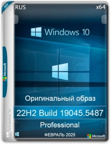 Windows 10 Pro 22H2 Build 19045.5487 Full Февраль 2025