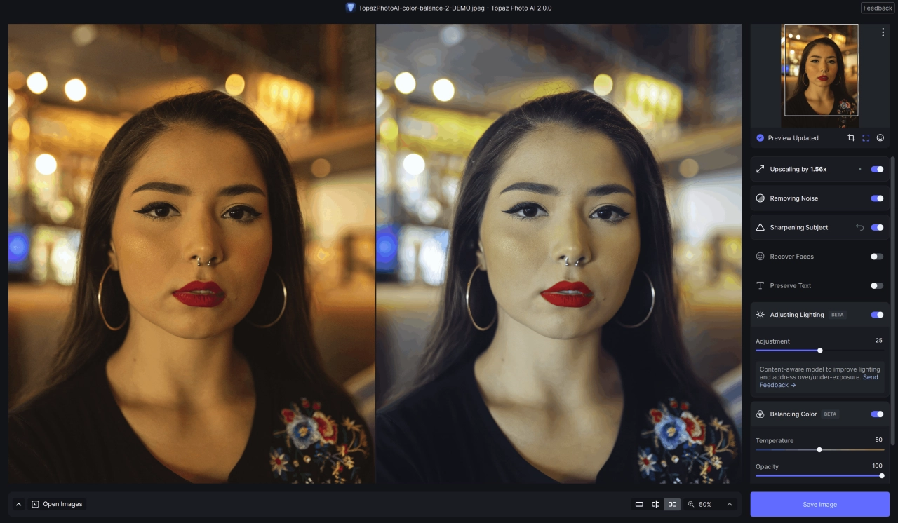 Screenshot #3 - Topaz Photo AI Pro v4.0.2 (Repack) + Offline Models