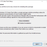 Screenshot #1 - Windows 10 Codec Pack