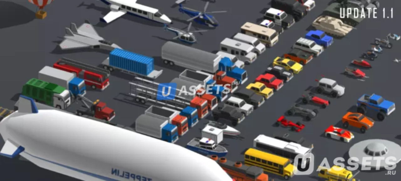 Screenshot #3 - Low Polygon Vehicles Pack