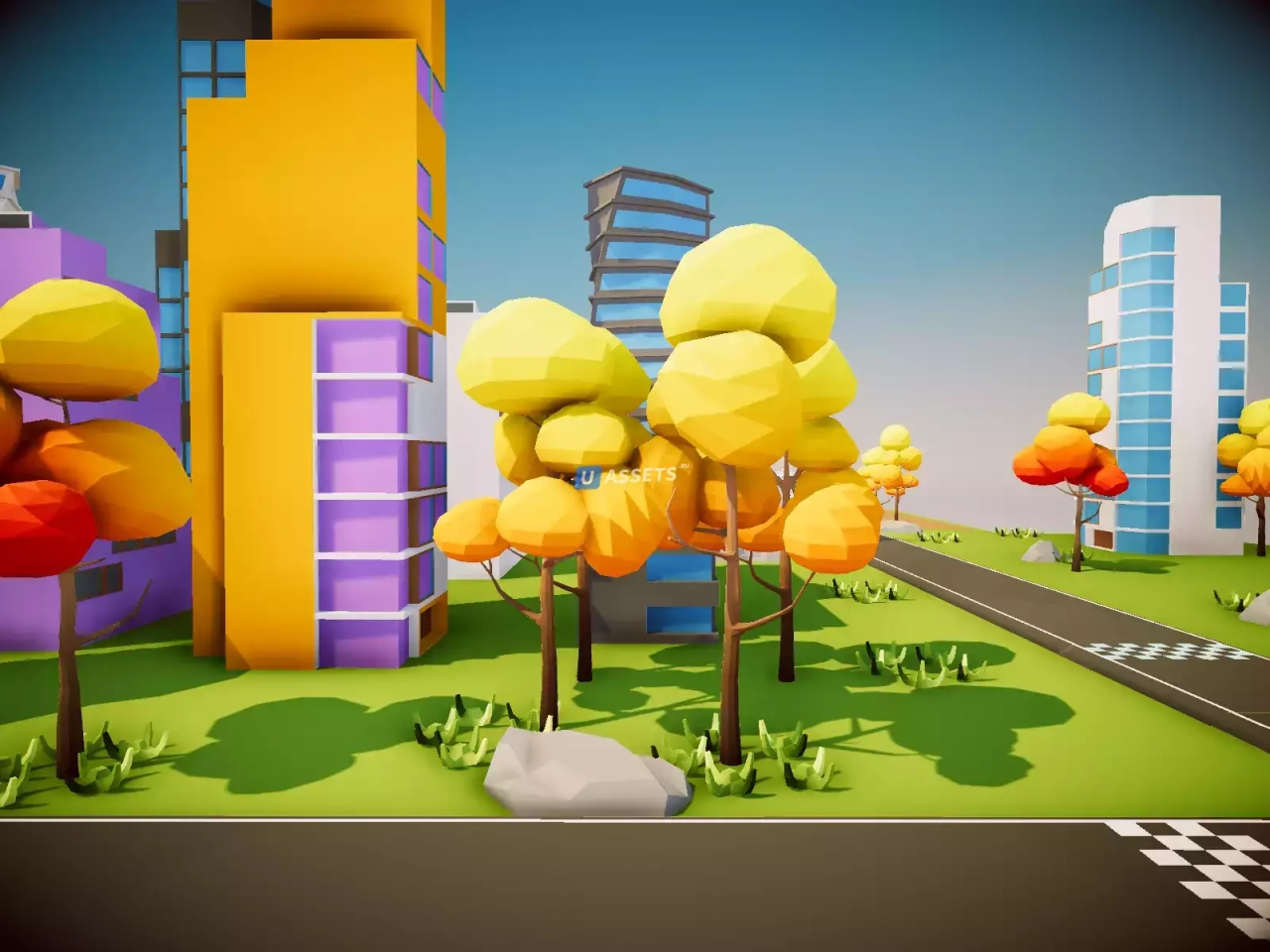 Screenshot #3 - Low Poly Racing Environment