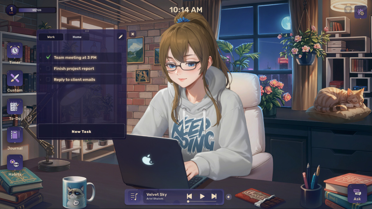 Screenshot #3 - Lo-Fi Girl: AI Assistant
