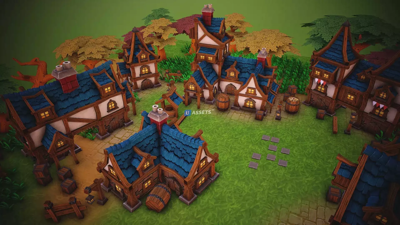 Screenshot #2 - Fantasy Modular House Pack