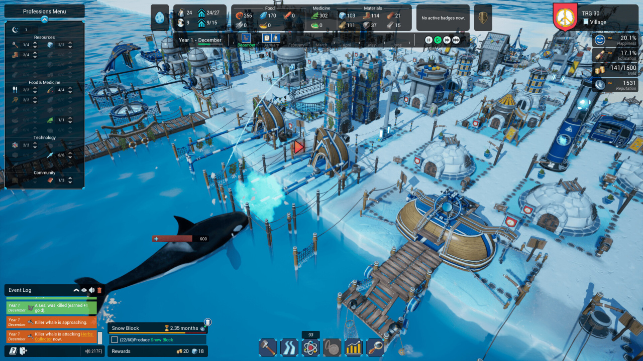 Screenshot #1 - United Penguin Kingdom: Huddle up