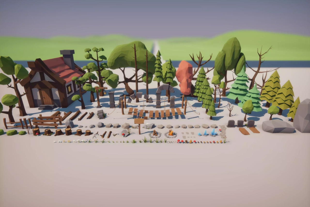 Screenshot #3 - Low-Poly Nature Pack