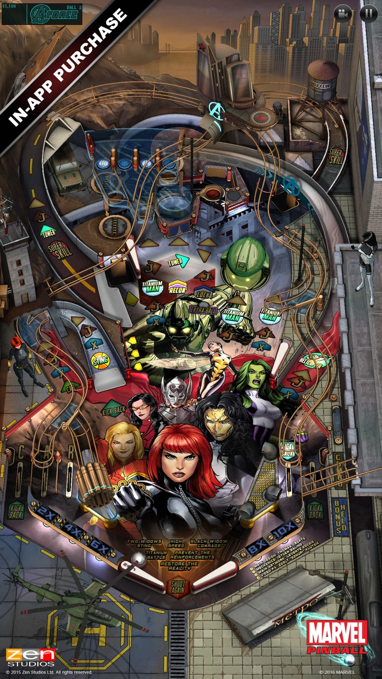 Screenshot #2 - MARVEL PINBALL 1.8.1