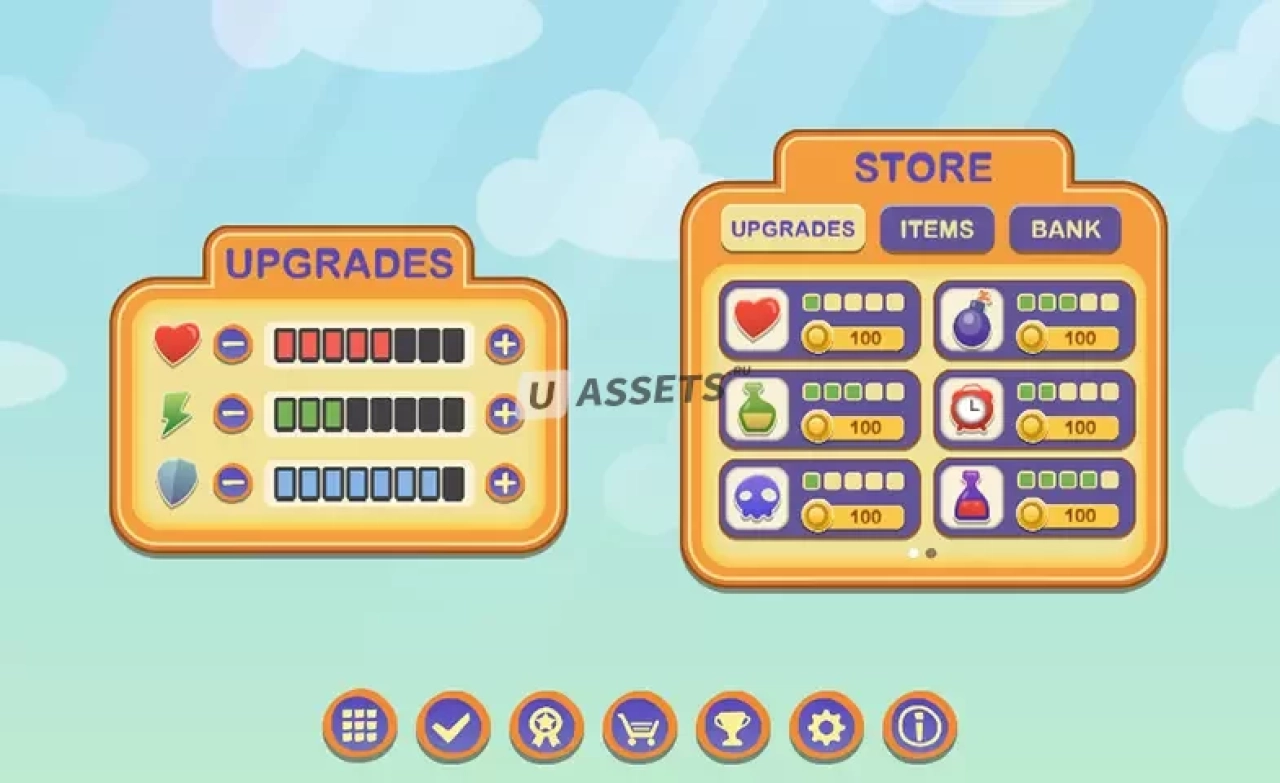 Screenshot #3 - Mobile Cartoon GUI #2