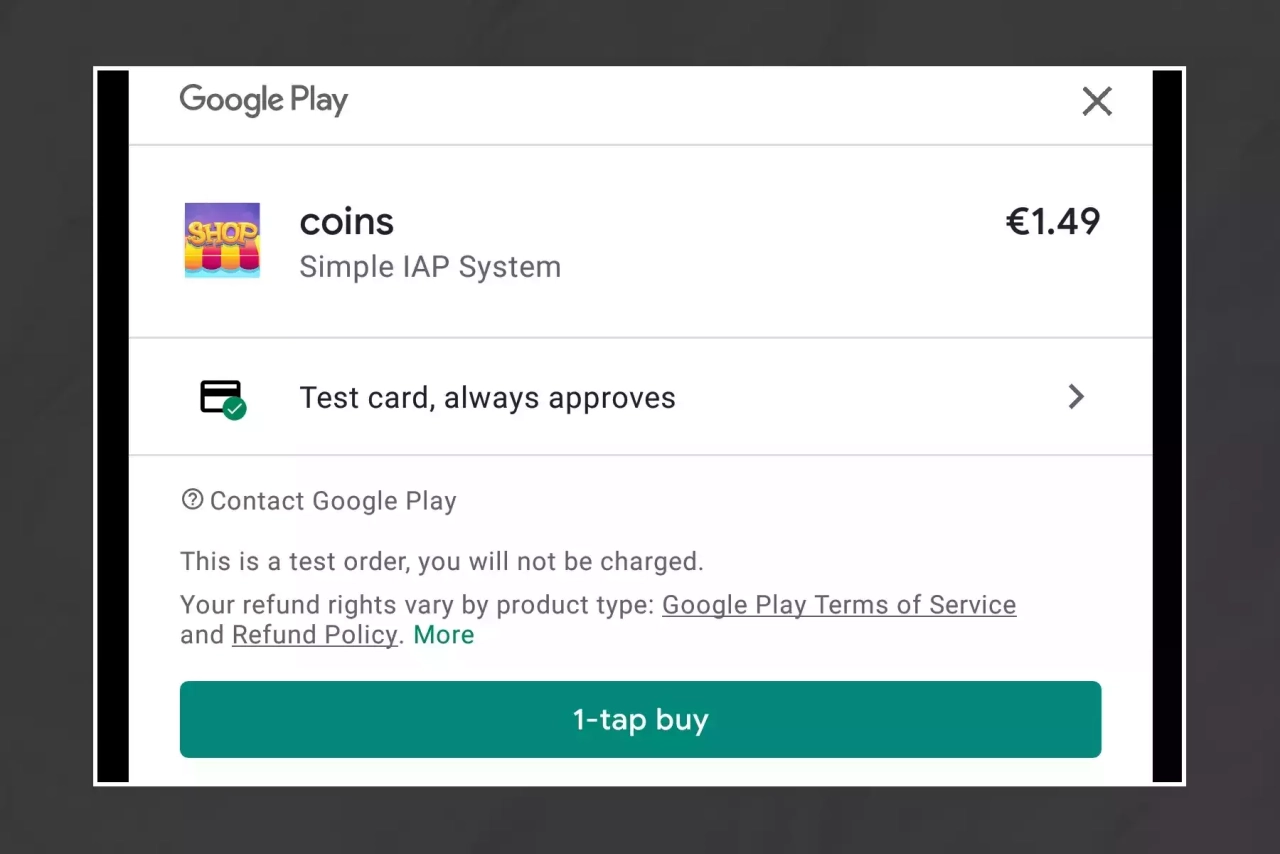 Screenshot #3 - Simple IAP System