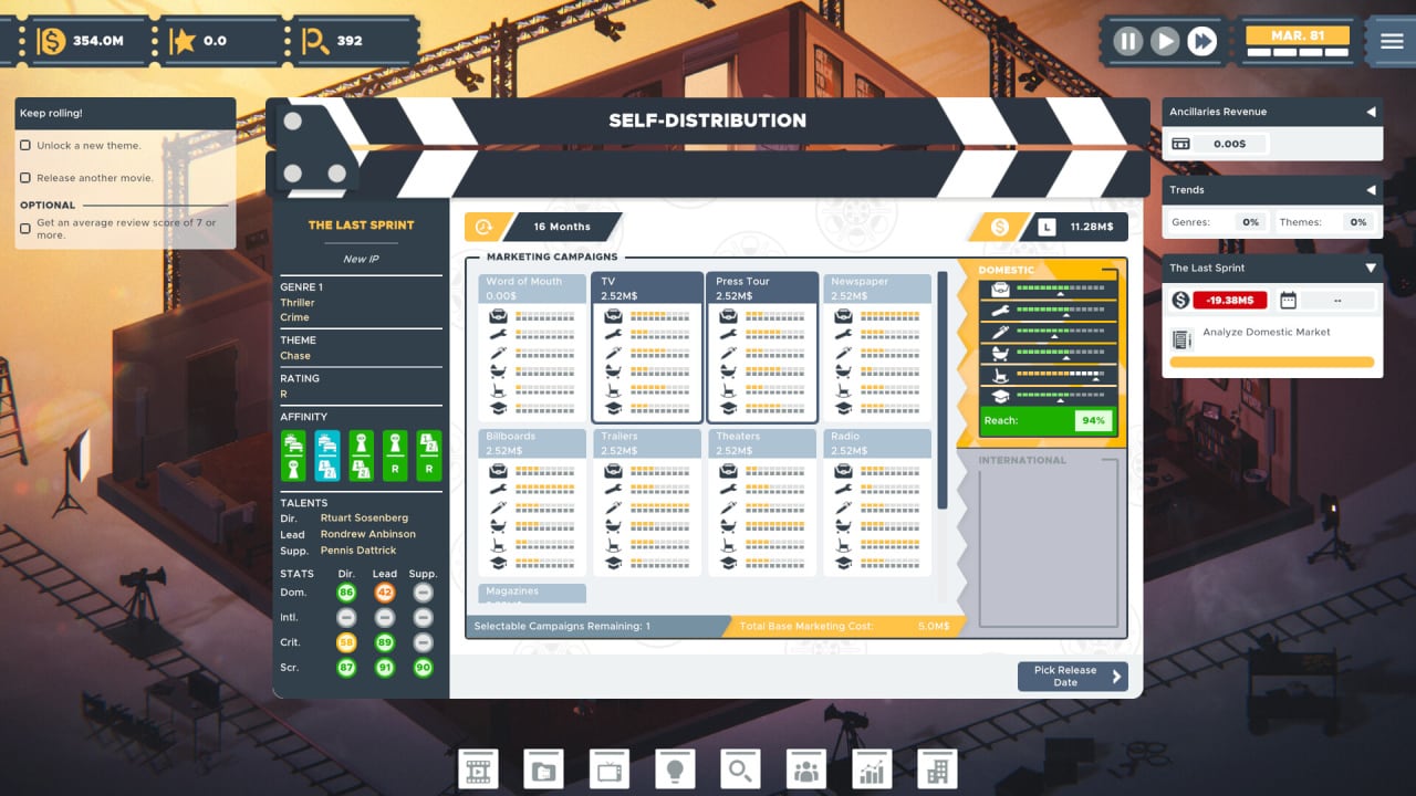 Screenshot #3 - The Executive - Movie Industry Tycoon