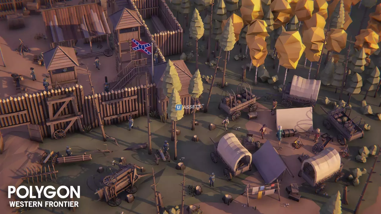 Screenshot #3 - POLYGON Western Frontier - Low Poly 3D Art by Synty