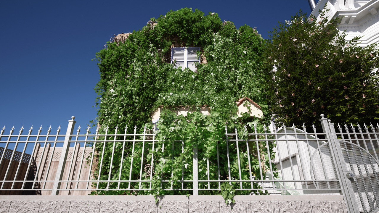 Screenshot #1 - Crazy Ivy Realistic Ivy Generator Vine Plugin - Grow Procedural Plants in Editor