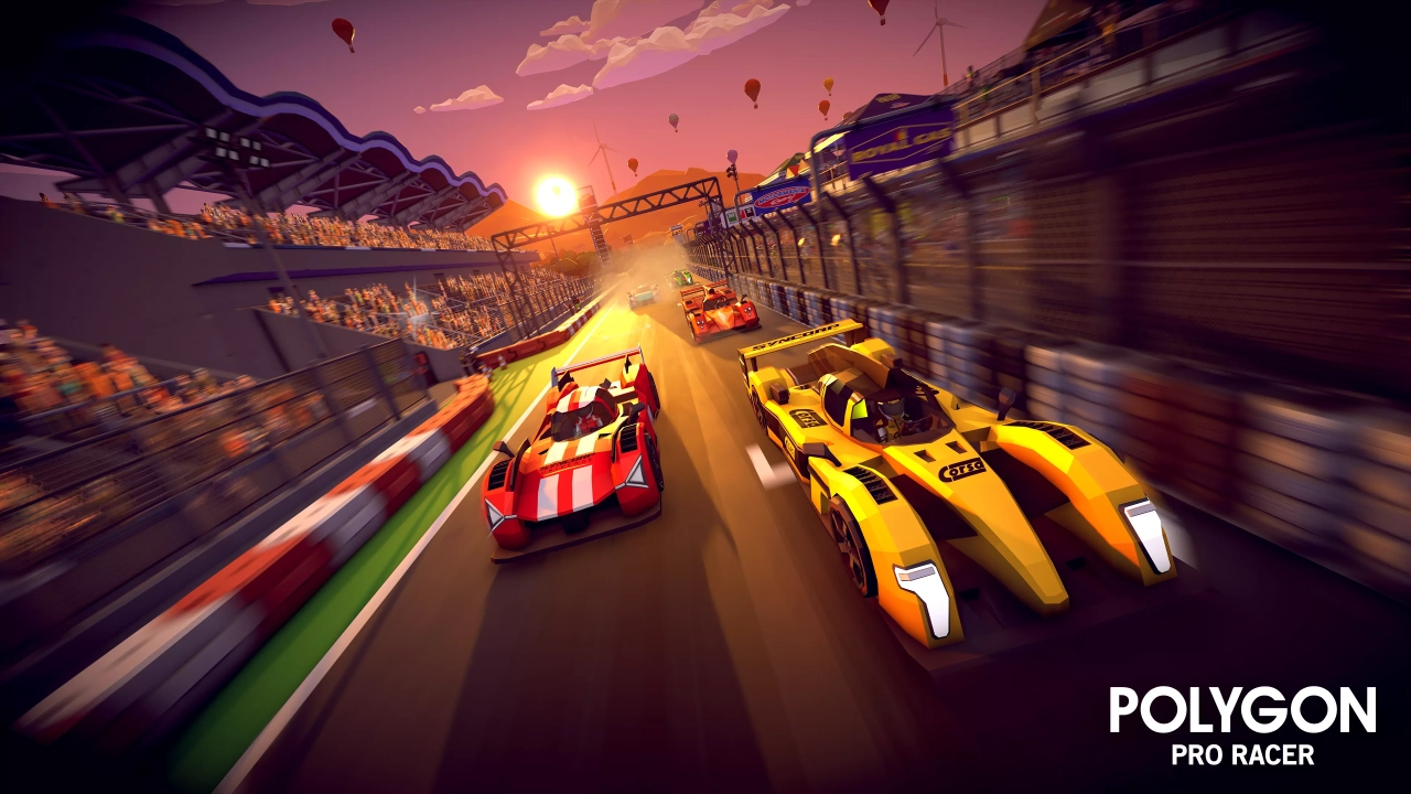 Screenshot #1 - POLYGON - Pro Racer Pack - Art by Synty forUnity