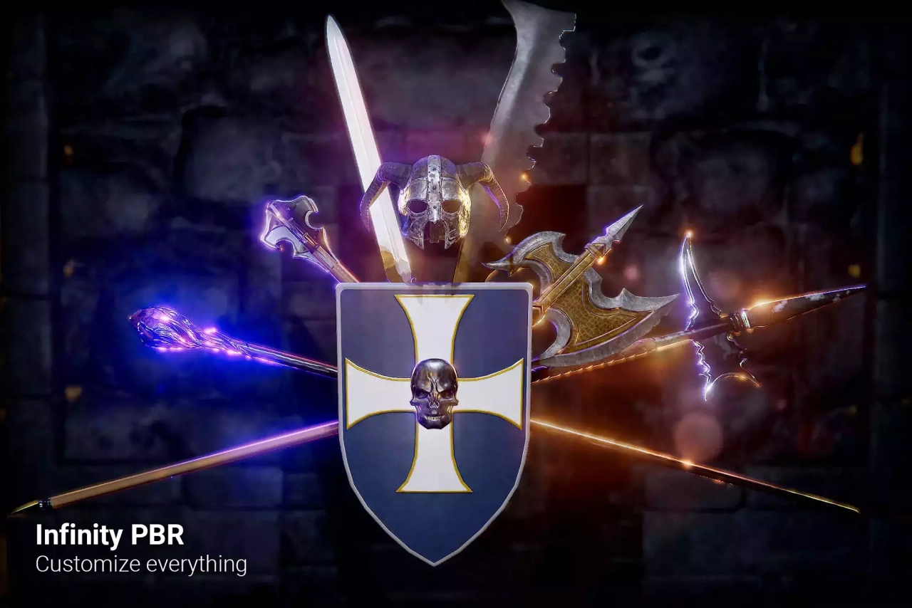 Screenshot #1 - Weapons & Armor PBR Pack #1 - Fantasy RPG