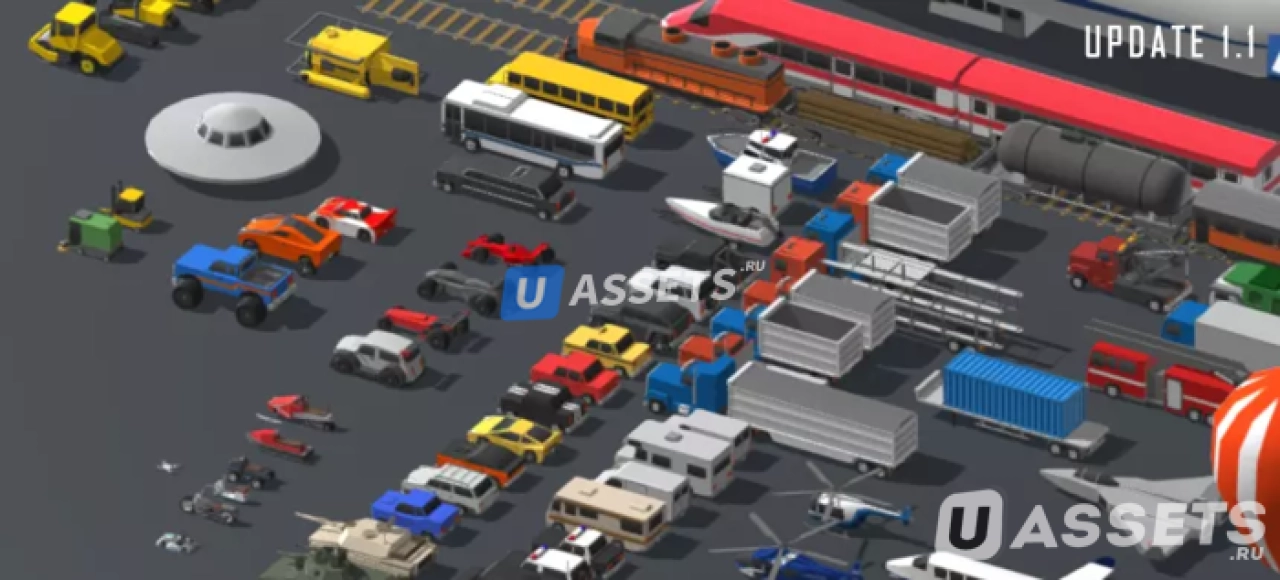 Screenshot #2 - Low Polygon Vehicles Pack