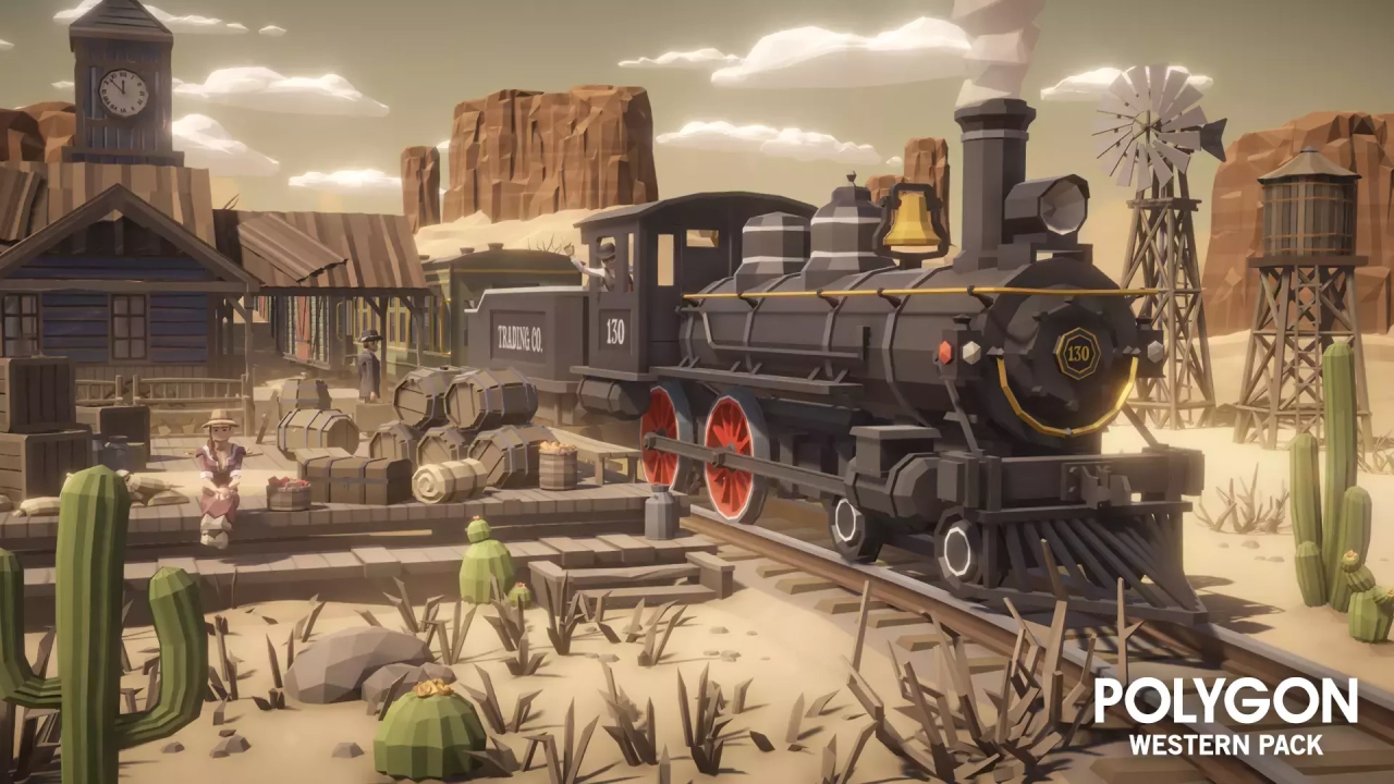 Screenshot #4 - POLYGON Western - Low Poly 3D Art by Synty