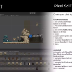 Screenshot #3 - UniArt Pixel SciFi Landscape