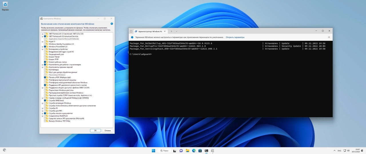 Screenshot #3 - Windows 11 [10.0.22621.963], Version 22H2 (Updated December 2022) - Оригинальные образы от Microsoft MSDN