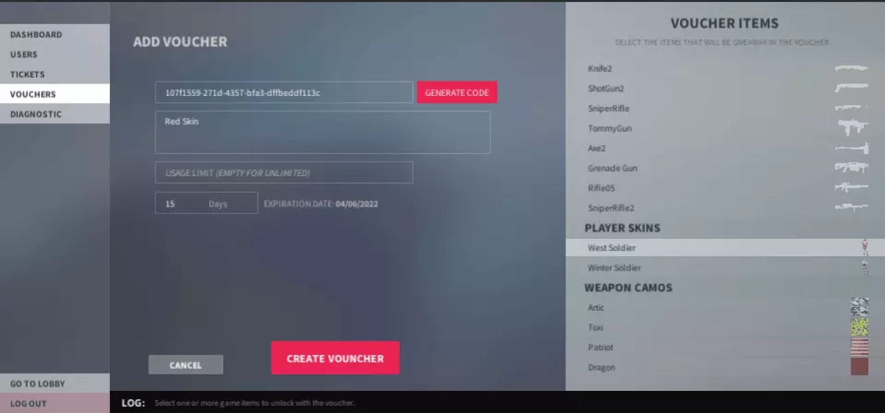 Screenshot #2 - Vouchers