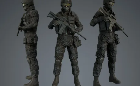 Assault Character Pack Remastered - unity
