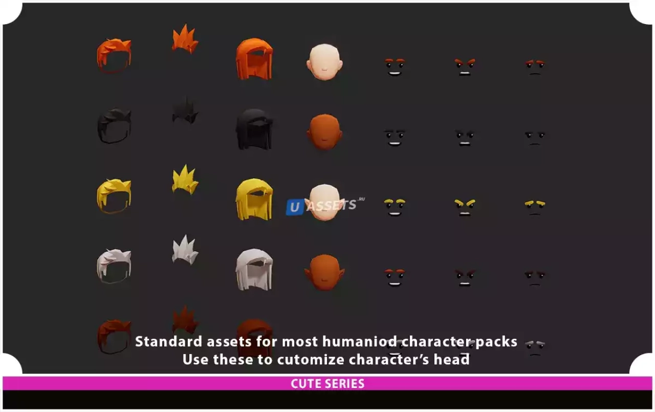 Screenshot #2 - Male Knight Modular Pack 01 Cute Series