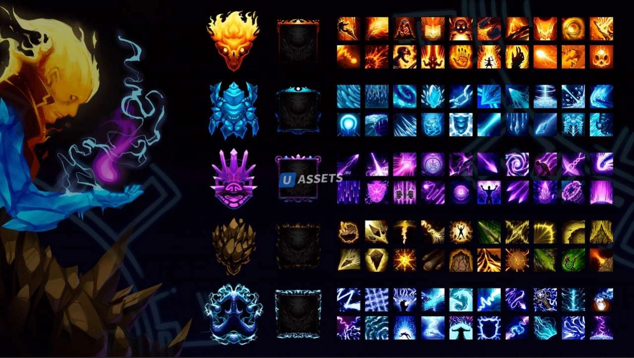 Screenshot #2 - 500 RPG Spell Icons - Fantasy