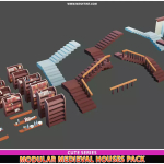 Screenshot #1 - Modular Medieval Houses and Props Pack Cute Series