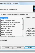 Screenshot #1 - XP & Vista Codec Package