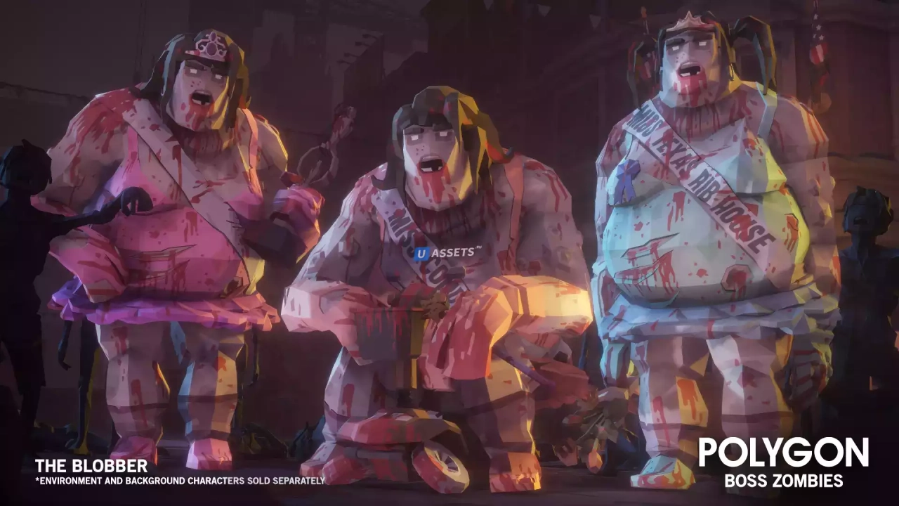 Screenshot #3 - POLYGON Boss Zombies - Low Poly 3D Art by Synty
