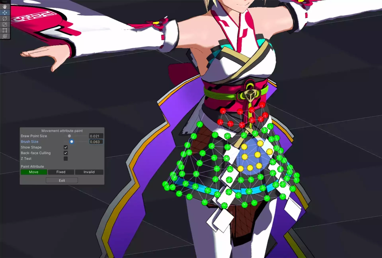 Screenshot #3 - MagicaCloth2 — Advanced Cloth Simulation for Unity DOTS