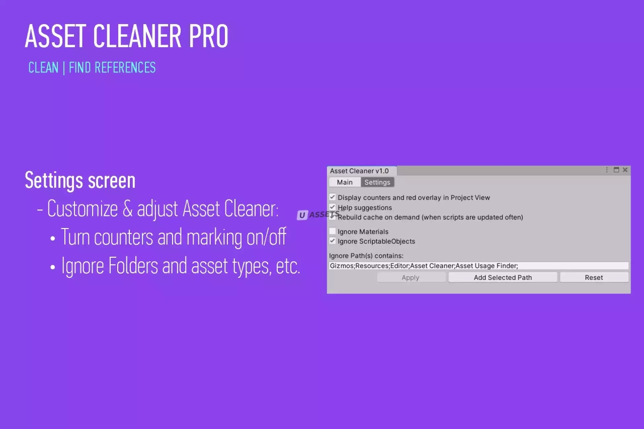 Screenshot #4 - Asset Cleaner PRO - Clean | Find References