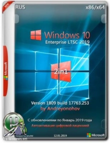 Windows 10 Enterprise LTSC 2019 17763.253 Version 1809 [2in1] DVD by Andreyonohov (x86-x64)