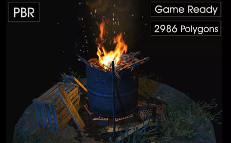 Realistic Bonfire Type # 4 Barrel