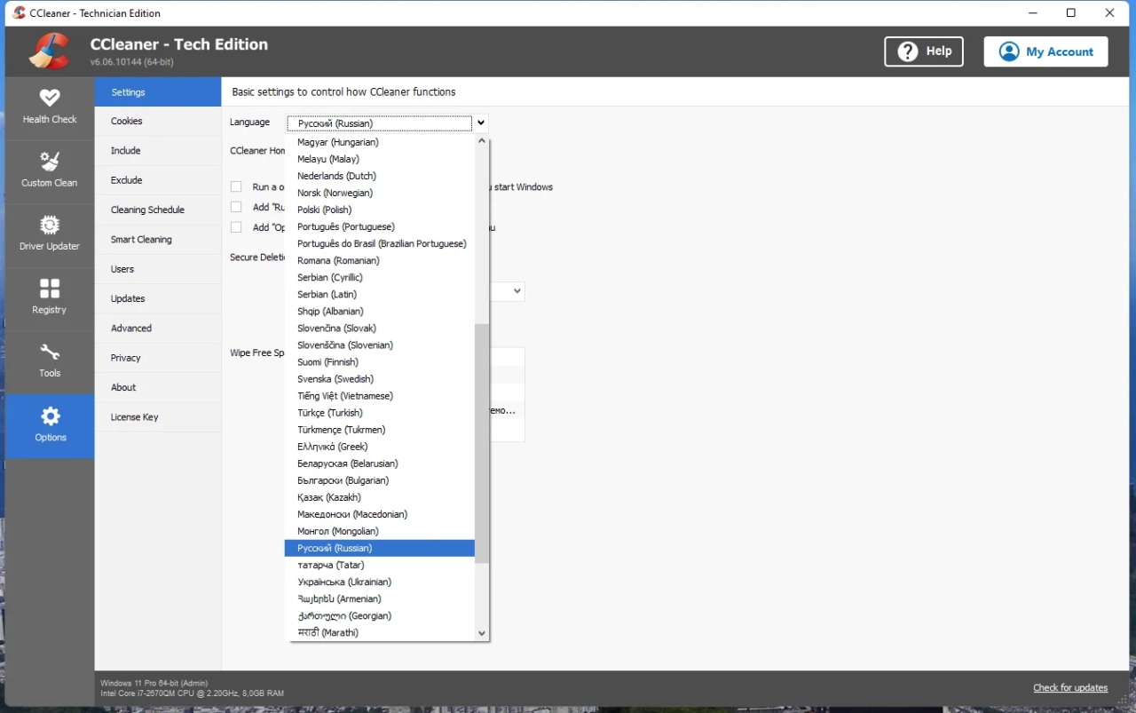 Screenshot #1 - CCleaner 6.18.10838 Technician Edition x64 + CCEnhancer Portable by FC Portables