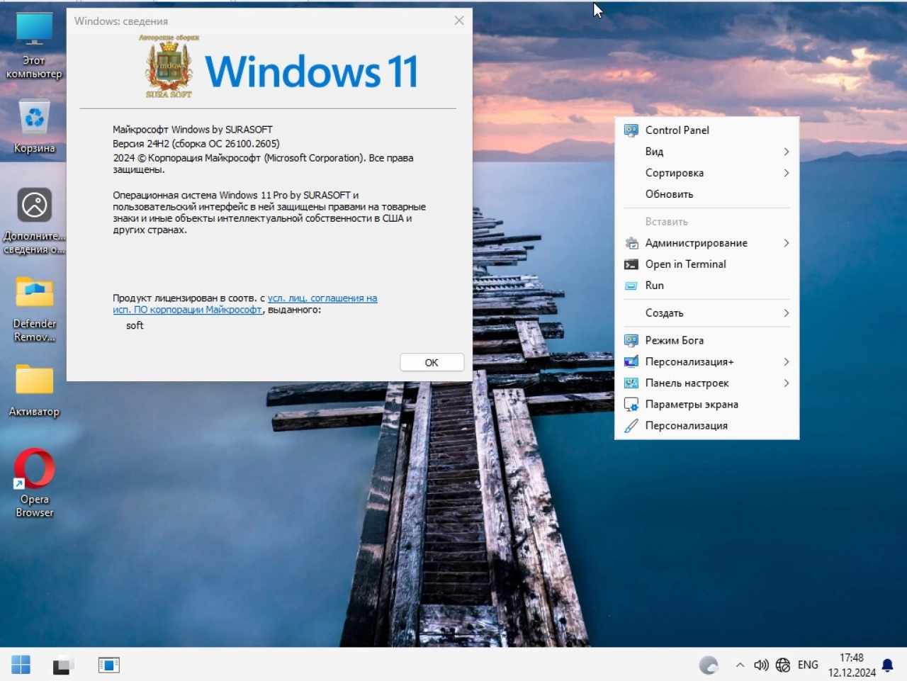 Screenshot #6 - Windows 11 Русская 26100.2033_22261_22361.4602.Mod by SURASOFT
