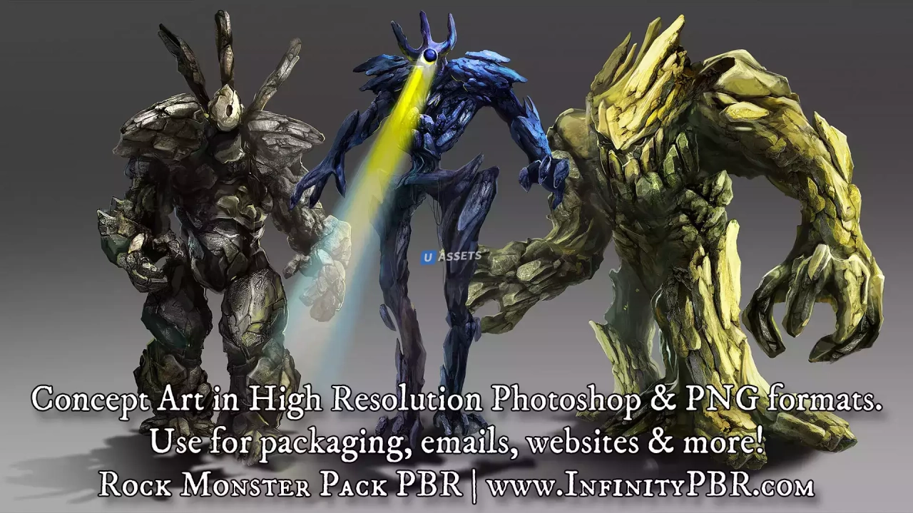 Screenshot #3 - Rock Monster Pack PBR - Fantasy RPG