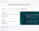 Screenshot #1 - ESET Online Scanner v3.7.8