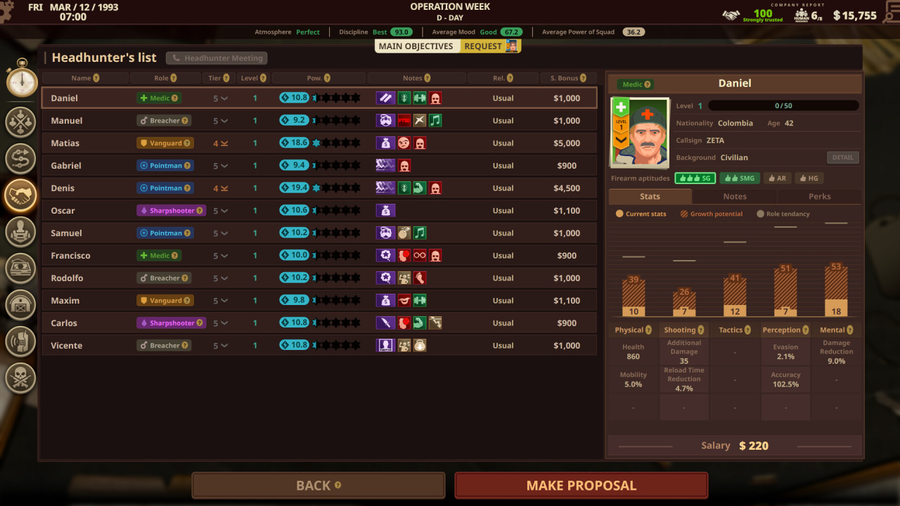 Screenshot #5 - Private Military Manager: Tactical Auto Battler