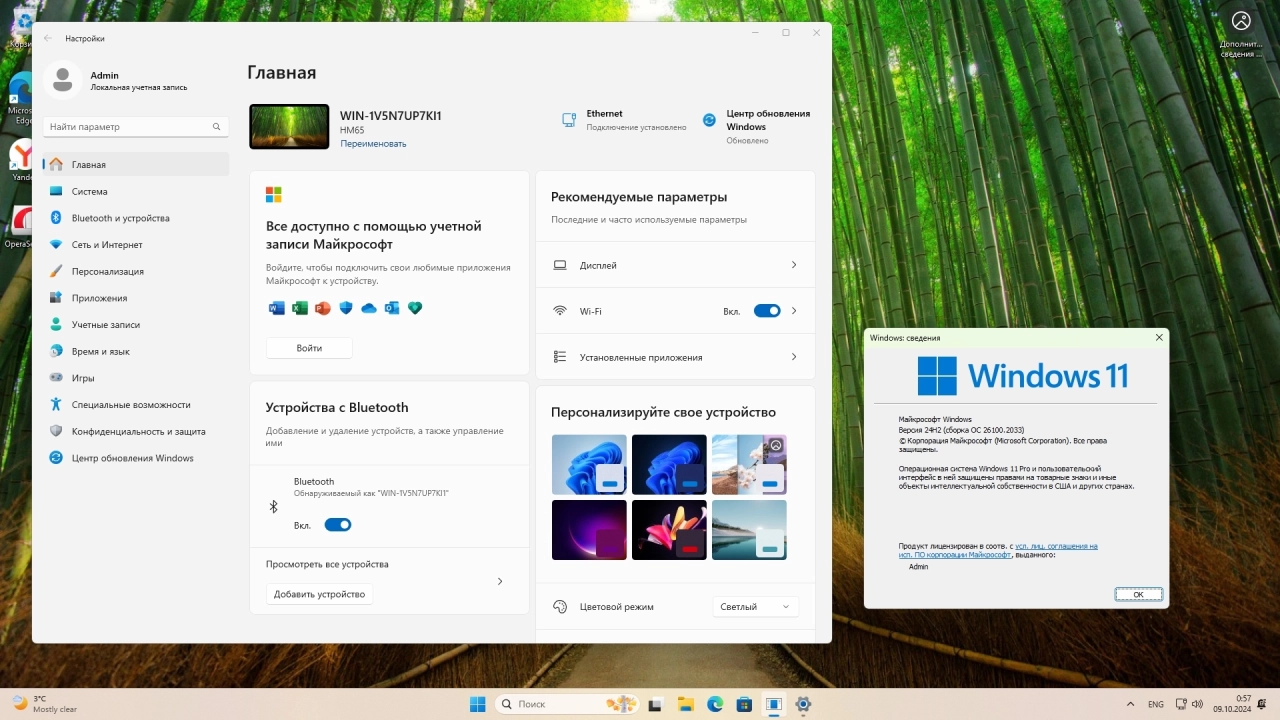 Screenshot #3 - Windows 11 Pro 24H2 Build 26100.2033 Full Октябрь 2024