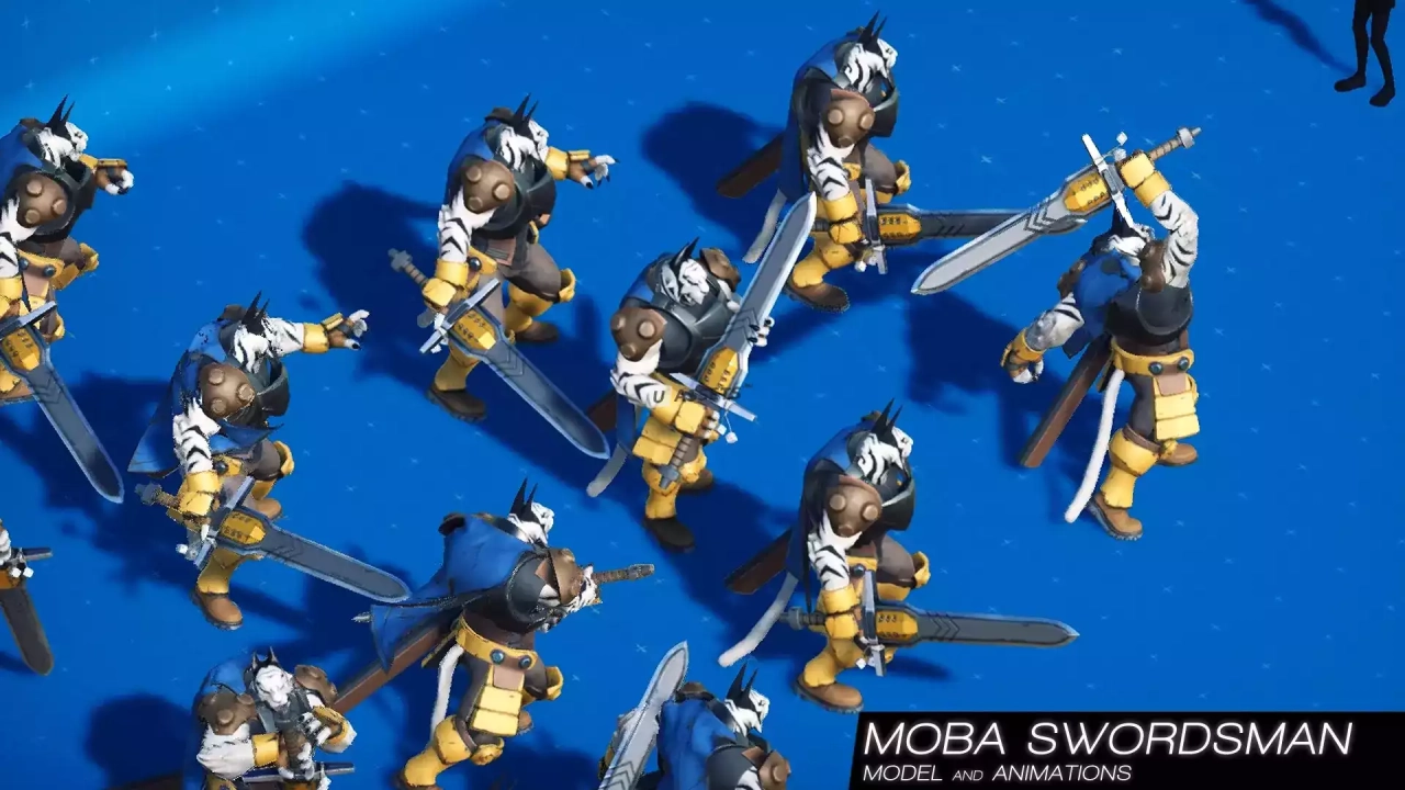 Screenshot #4 - MOBA Swordsman - model animations v1.0
