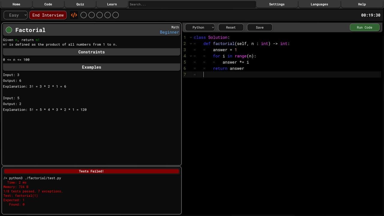 Screenshot #3 - Code Trainer
