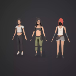 Screenshot #1 - LOW POLY CHARACTERS CUSTOMIZABLE/MODULAR ( MALE AND FEMALE )