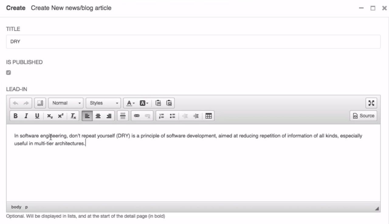 Screenshot #4 - Django CMS 4.1
