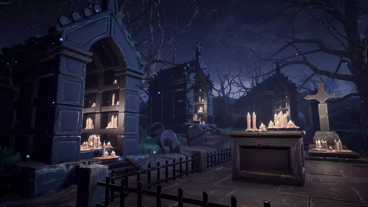 Screenshot #2 - Graveyard - Cemetery - Stylized Graveyard - Stylized Cemetery